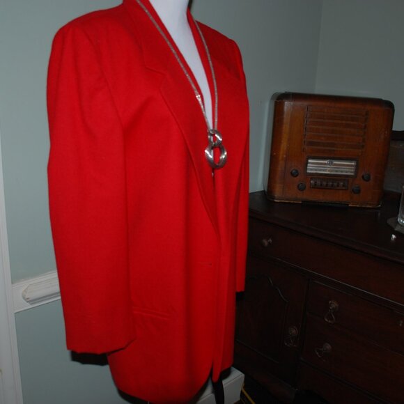 NWOT Classic Red Wool Talbots Blazer - Picture 9 of 9